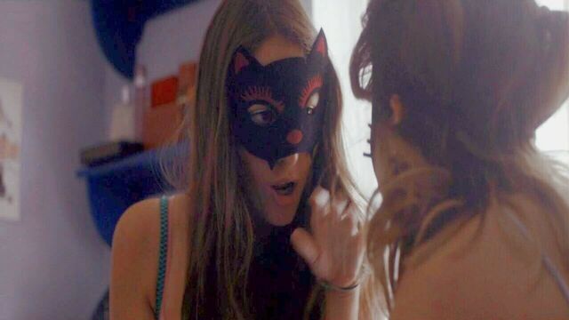 Nichole Bloom and Fabianne Therese in sexy lesbian movie