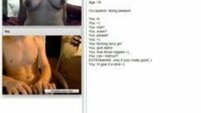 Chatroulette submissive girl
