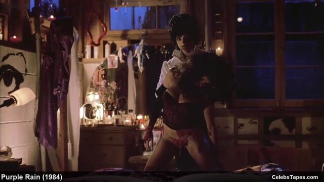 Apollonia Kotero topless and lingerie erotic scenes