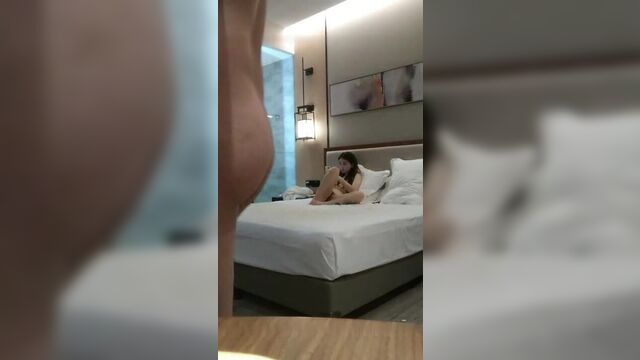 Having sex with stepmom in a hotel