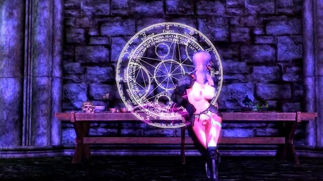 Skyrim sexy dance -Cyber Thunder Cider- HDT (futanari)
