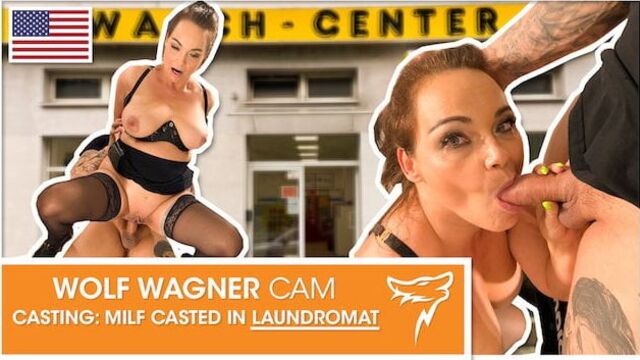 MILF POV BLOWJOB in PUBLIC, and HUGE CUMSHOT! WolfWagner.com