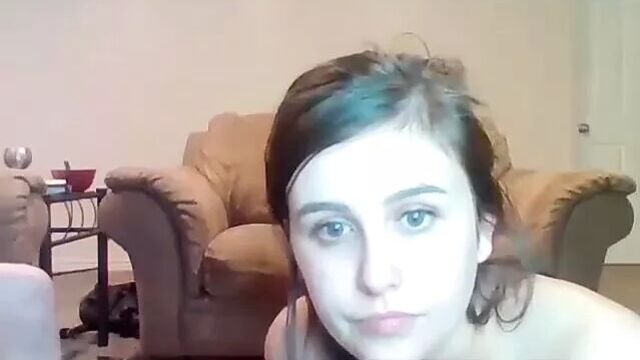 Best friends, blond and brunette get fucked live