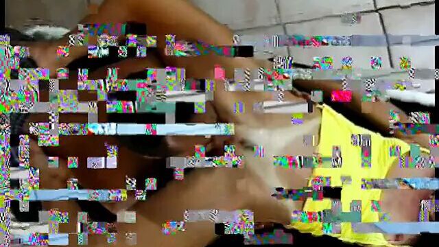 Experienced brunette lady in yellow outfit enjoys having sex