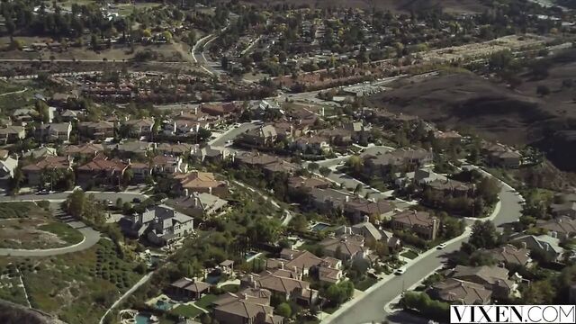 VIXEN Babysitters Kimmy Granger & Sydney Cole FFM Threesome