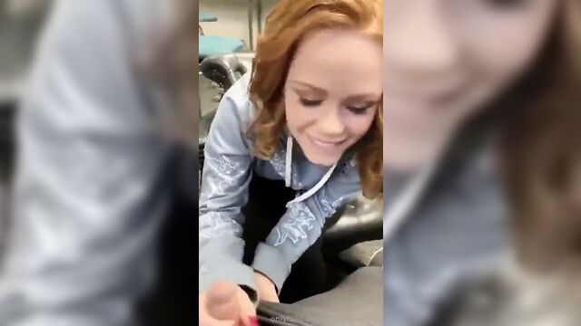 Risky Blowjob in front of people