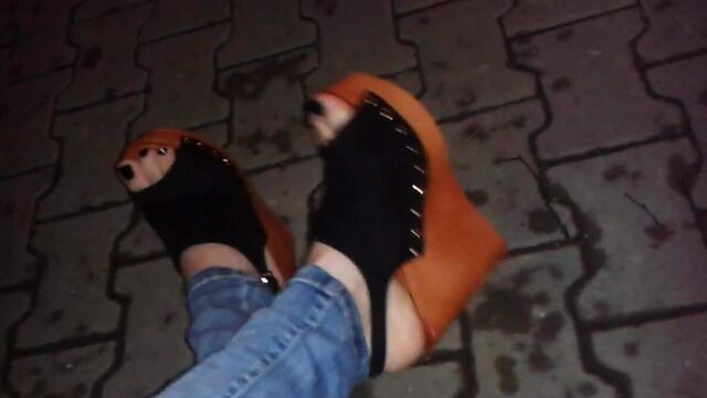 Platform wedges - high heel sandals