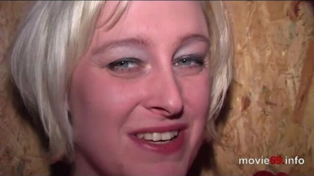 Dany Sun blows a cock in a german adult theater