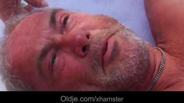 Athletic grandpa fucks a very horny cute teenie