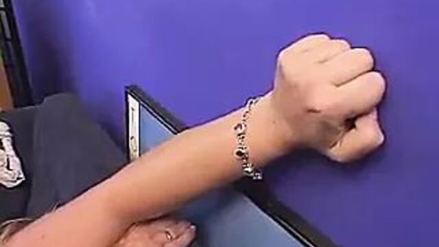 Cute chubby lady banged from behind