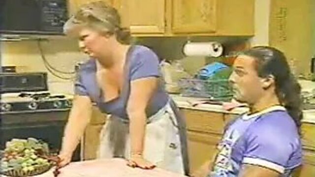 Mom 55 years old loves her Step Son's friend and his friend