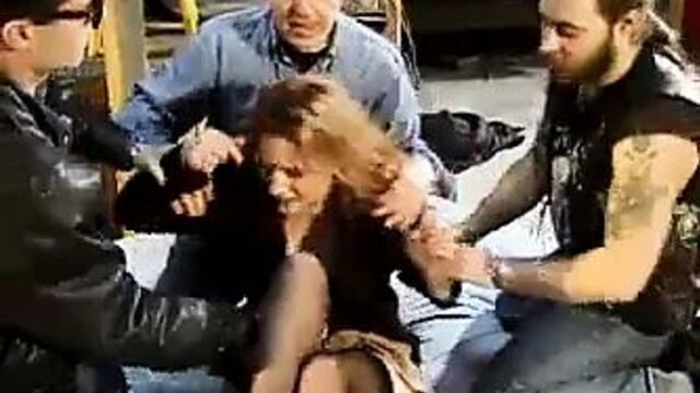 Dirty rider gang fuck slutwife