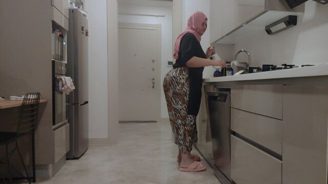 My Big Ass stepmom wanted to stay home alone with me.