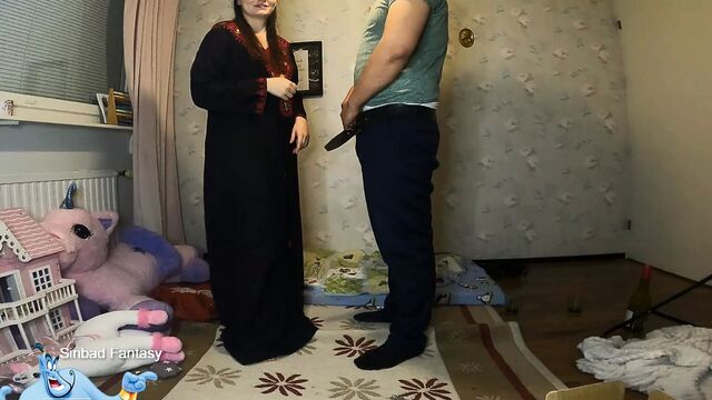 Arab wife cheating on husband with his friend