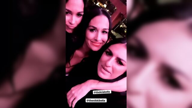 WWE - Sonya Deville, Nikki Bella, and Brie Bella selfie 02