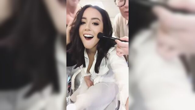 Chloe Bennet - nipple slip in slow motion