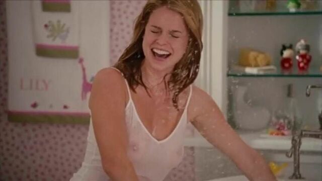 Alice eve wet shirt