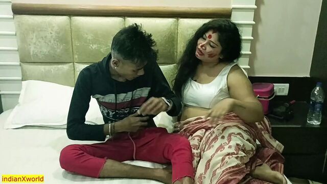 Indian Bengali Stepmom First Sex with 18yrs Young Stepson! With Clear Audio