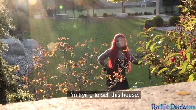 Public sex with busty goth neighbour