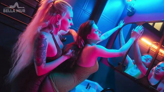 Picked up a girl in the night club toilet and tasted her pussy - Bella Mur&Sofia Simens