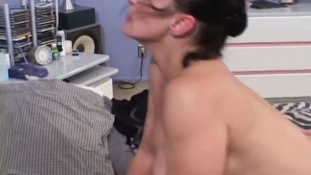 Milf mom helping out sick step son