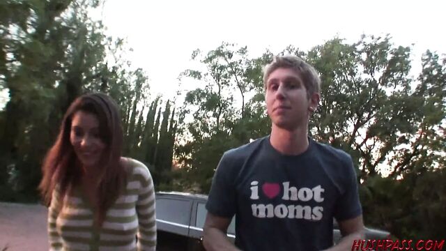 MILF Deepthroats young cock then rides it