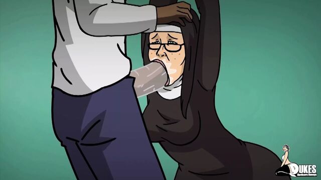 A rude nun and a mild mannered MILF get stretched by BBC