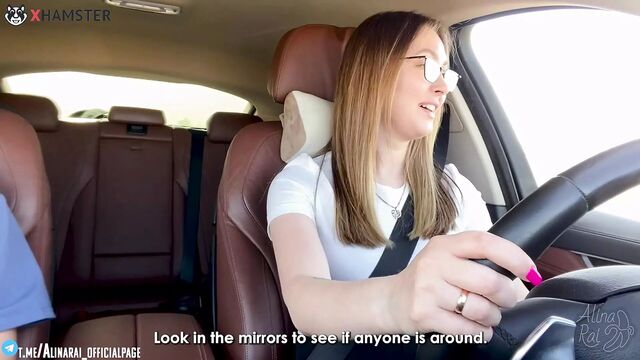 Fucked stepmom in car after driving lessons