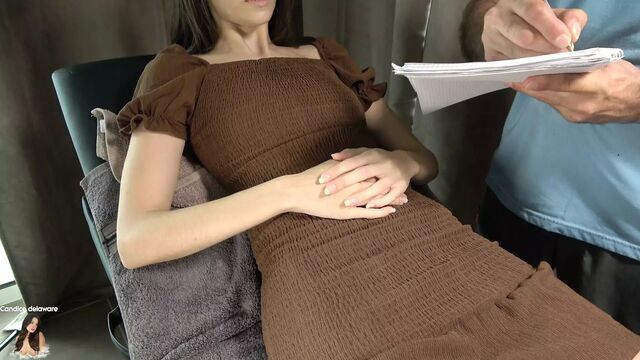 Pervert doctor's appointment for a pussy test