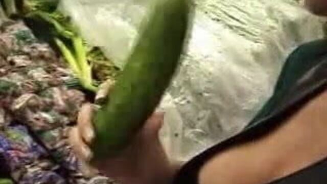 Buying some cucumbers with Sarah