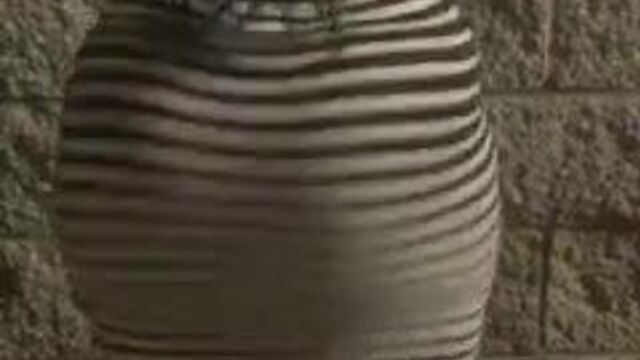 Juicy Ass clapping in dress