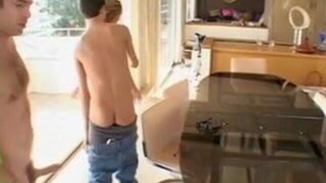 Hot Eurasian blonde gets DP'd