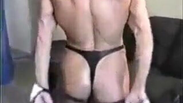 Christina Marshall topless flexing