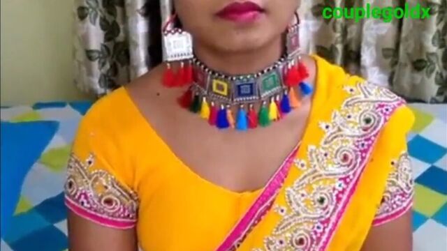 Yellow saree blouse petticoat