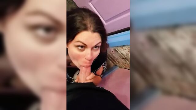 Blowjob in the Bar Bathroom