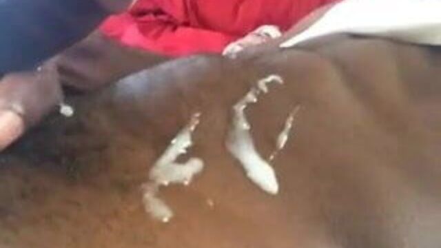 Fat Black dick cumming