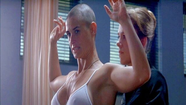 Busty celebs – Demi Moore nude in the shower