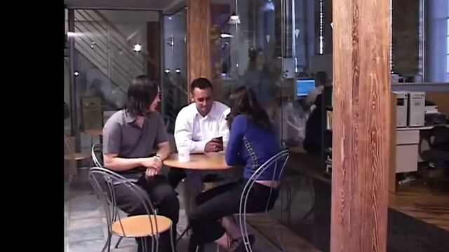 On casual Friday she goes bottomless