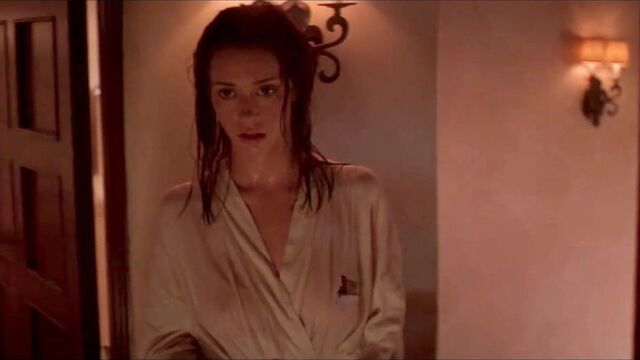 Jennifer Love Hewitt - Wet Bathrobe. Nipples.